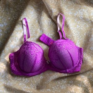 Betsy Johnson bright lacy bra